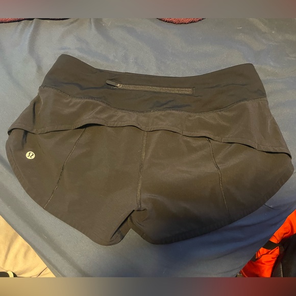 Black Lululemon Low Rise Shorts - Picture 2 of 2